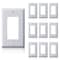 Faith 1-Gang Unbreakable Polycarbonate Light Switch Duplex Cover, White, 10PK DWP1-WH-10 - alternate 1